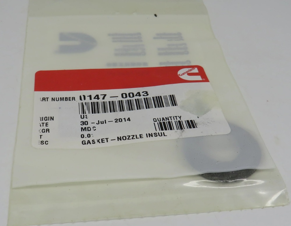 MEP002A-MEP003A Onan, Cummins 147-0043, 5365-00-626-3963, Nozzle Insulator Gasket